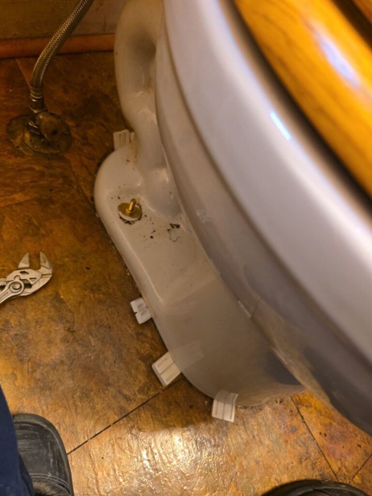 Tricky fix for a wobbly toilet in Vancouver